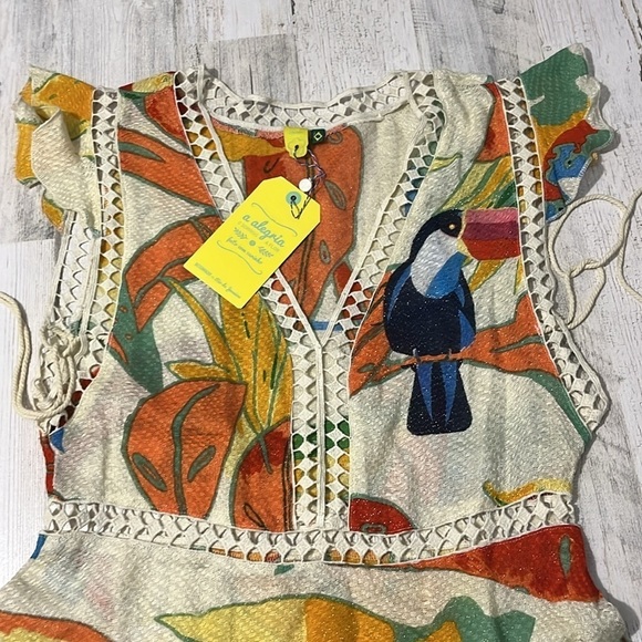 Farm Rio Brazil Toucan Dress Size P NWT - Picture 3 of 14